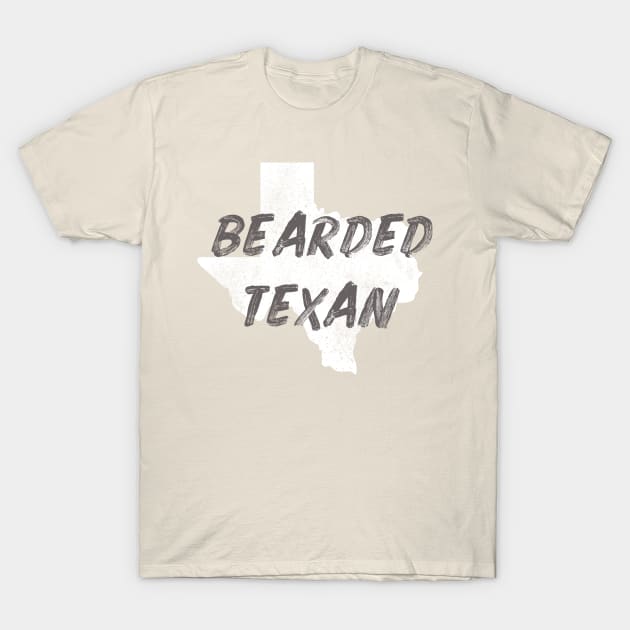 The Bearded Texan White T-Shirt by Dallasweekender 